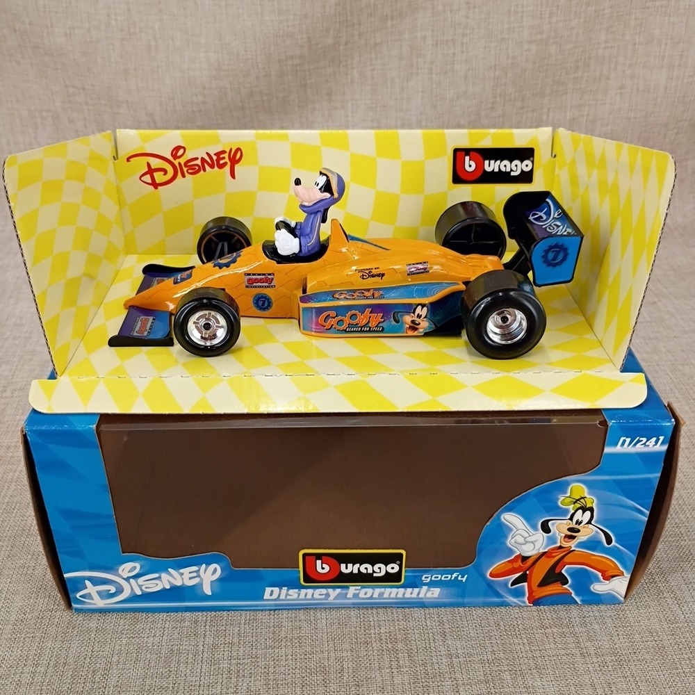 Bburago 1:24 Diecast Disney Formula Goofy Racing Car Burago Read